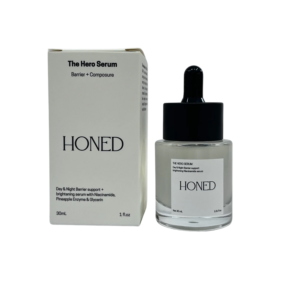 A premium skin serum featuring Niacinamide that infuses the skins deeper layers with moisture and is a precursor to ceramide production 